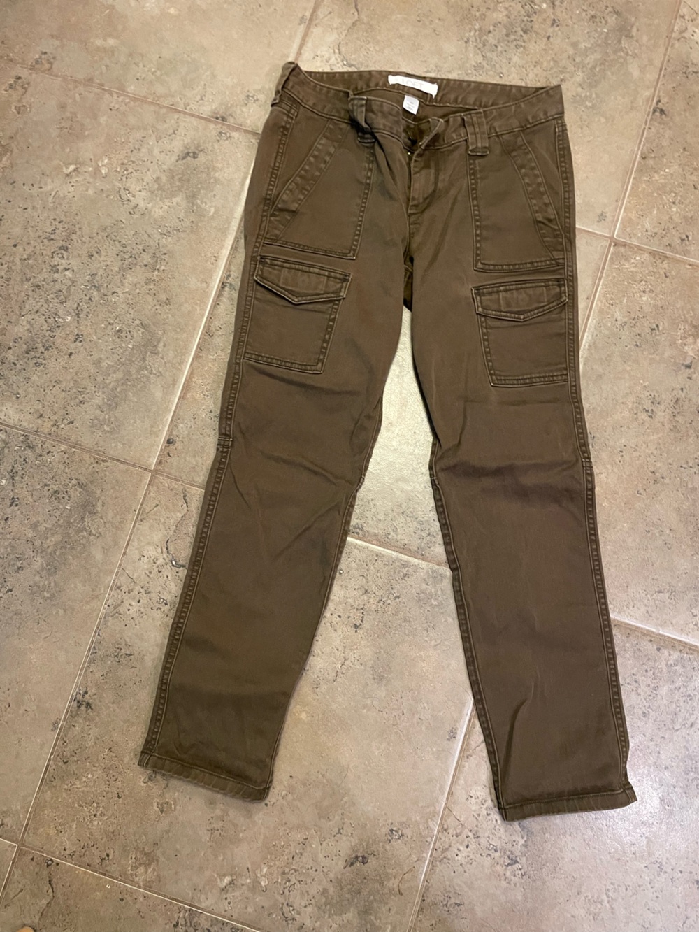 Loft Marisa Cargo Pants - Olive Green